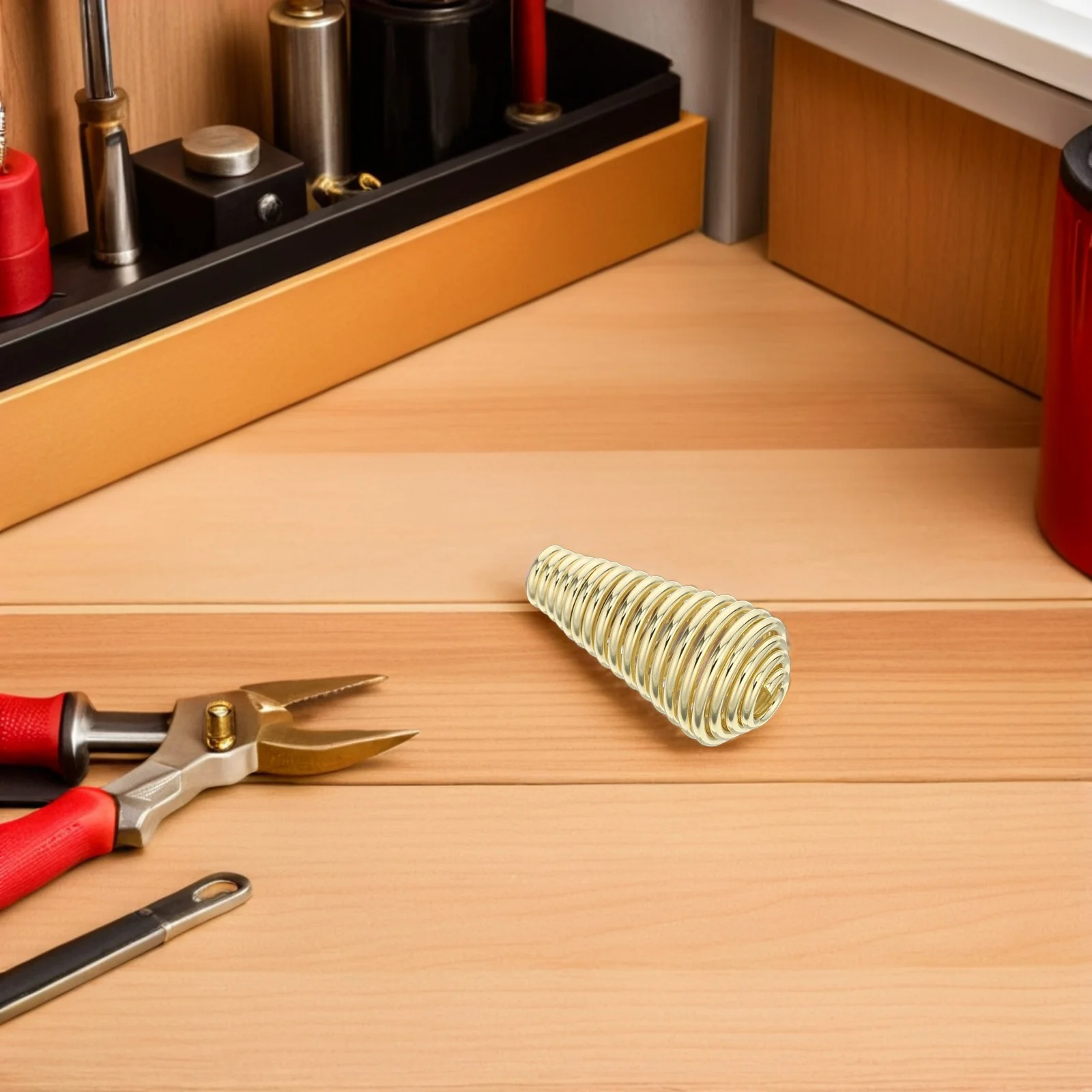 Sprężynowy uchwyt do pieca ze stali nierdzewnej, kształt bębna, zamiennik do kominka, grilla, pieca, kotła, wędzarni, na pellet, drewno, węgiel