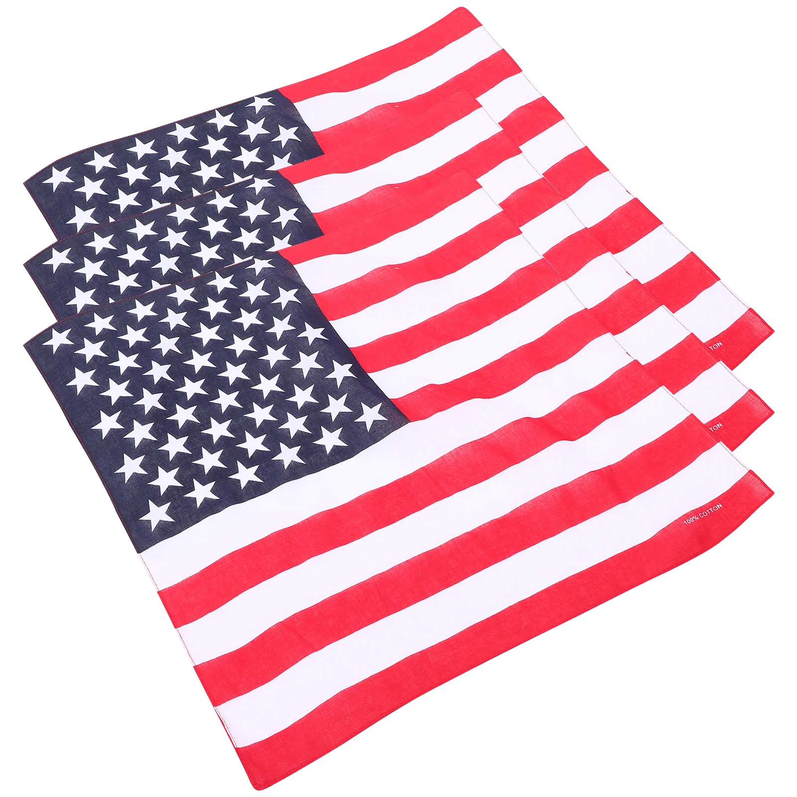 

3pcs Small Silk Headscarf Flag Fashion Hip Hop Headwear Unisex Breathable Outdoor Activity Dance