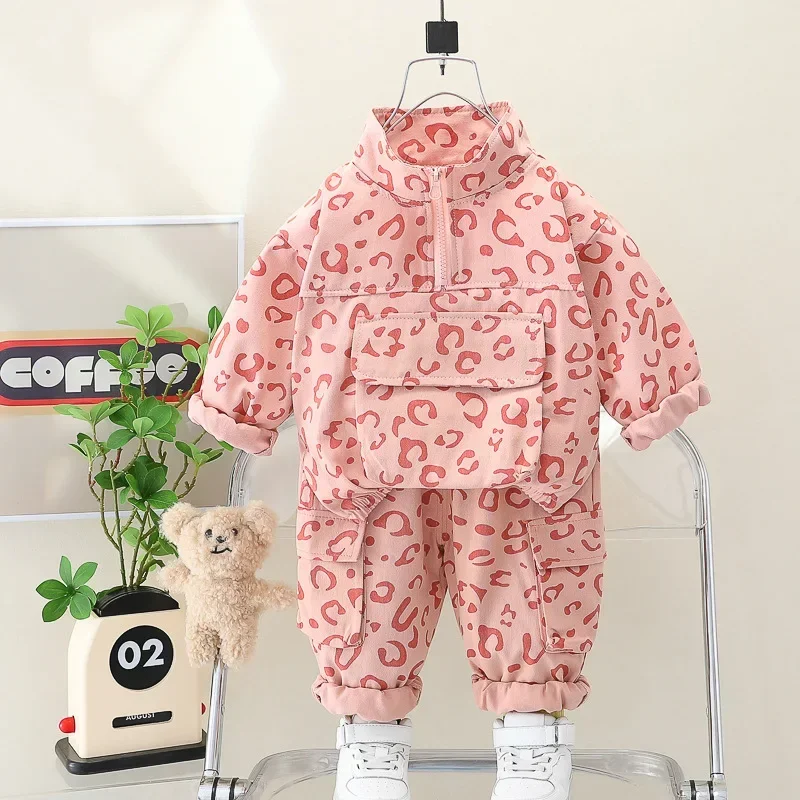 Roupa Infantil Fashion Kid Clothing 2023 Autumn New Two-piece Baby Boy Clothing Kid Clothes Girl Pullover Groups of Pant ملابس