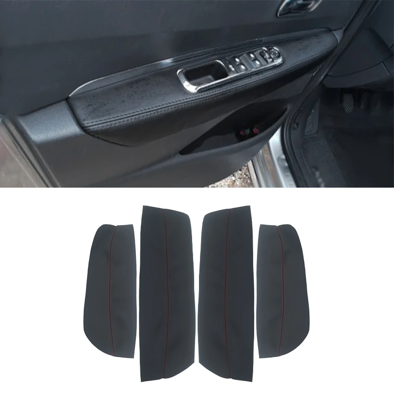 Soft Leather Door Armrest Cover For Peugeot 3008 2011 2012 Car-styling Door Armrest Panel Skin Cover Trim