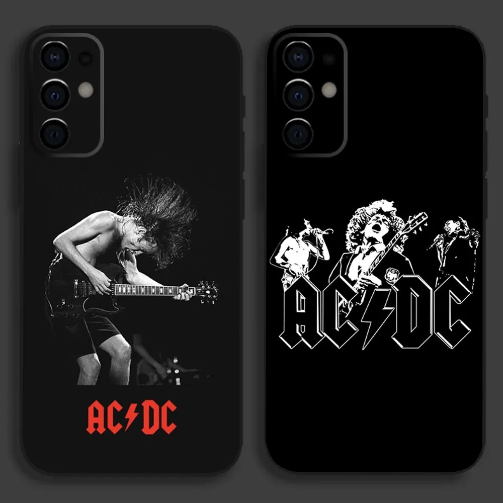 Music Band-A-ACDC-S Phone Case For Samsung S24,S21,S22,S23,S30,Ultra,S20,Plus,Fe,Lite,Note,10,9,5G Black Soft Cover