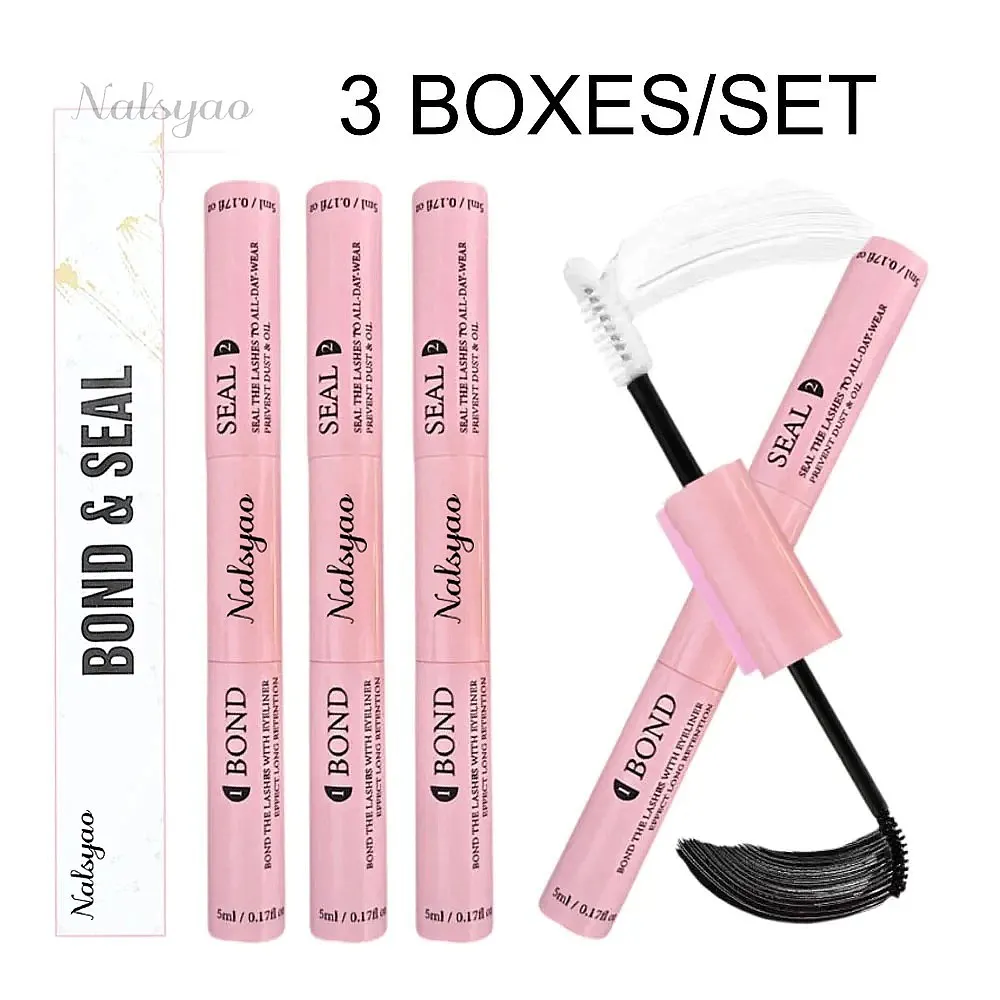 Eyelash Bond and Sealant Set Wholesale – Cluster Lash Glue, Waterproof Clear Coating, Strong Tasteless Raincoat, Custom Order
