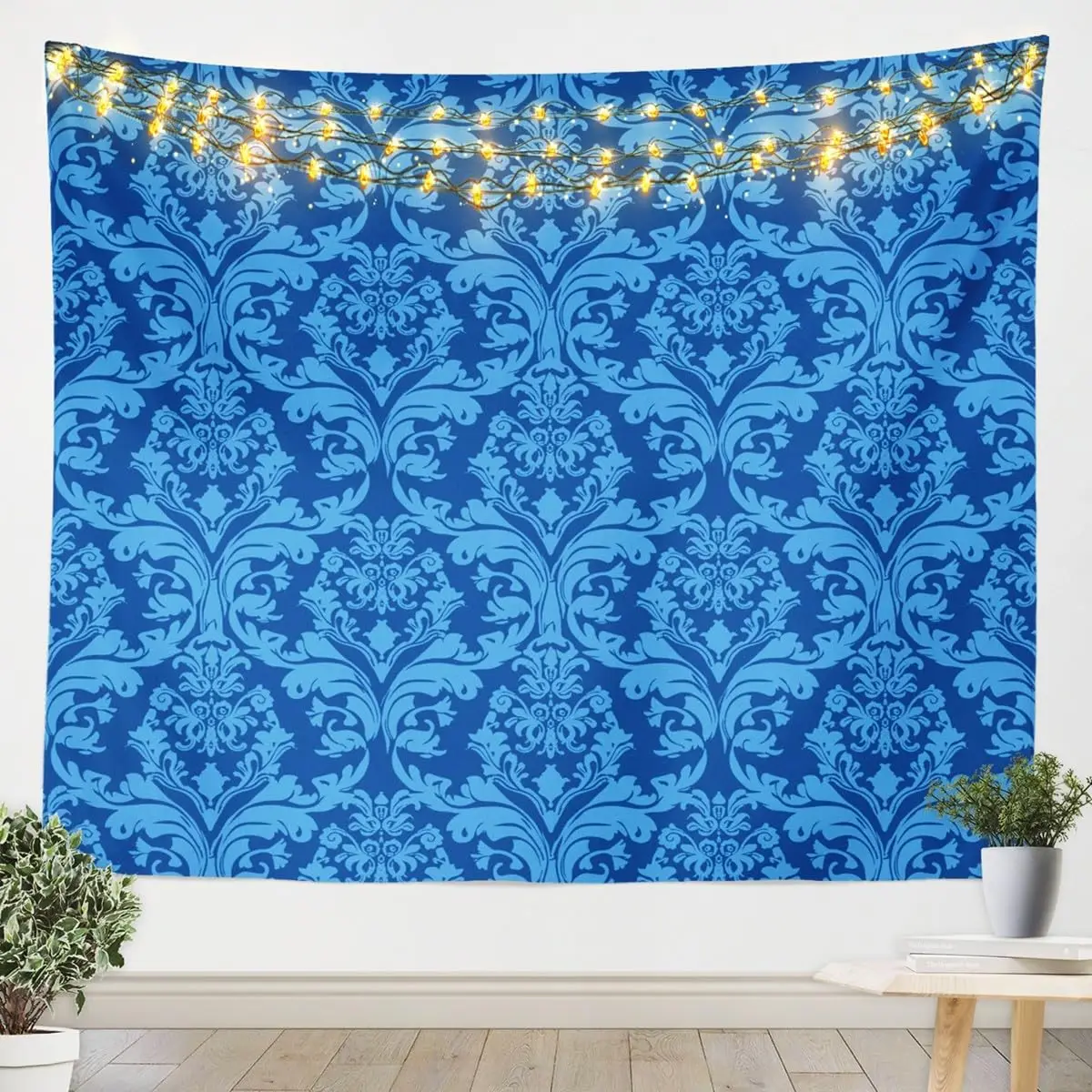 Boho Floral Tapestry for Bedroom Victorian Wall Tapestry Aesthetic,Gothic Paisley Tapestries Baroque Vintage Damask Goth Wall
