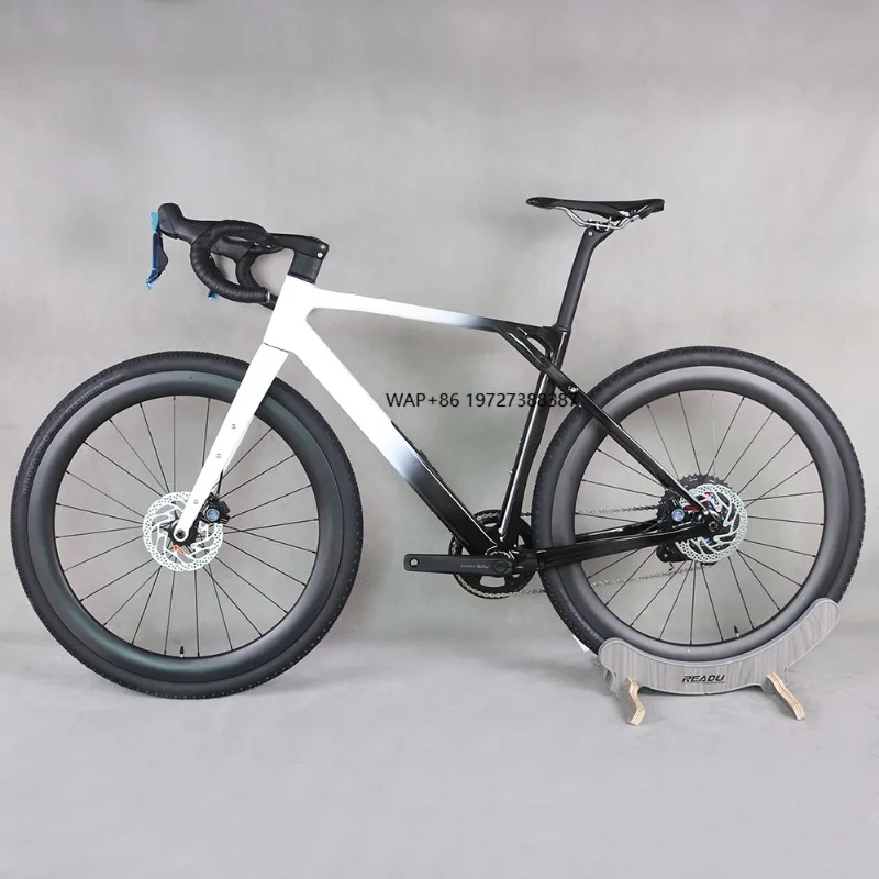 

Tantan Complete Bike Carbon Frame Gravel Bicycle Gravel Bike Disc Brake Frame WheelTop GEX 1*13 Groupset Aluminum Wheels GR208