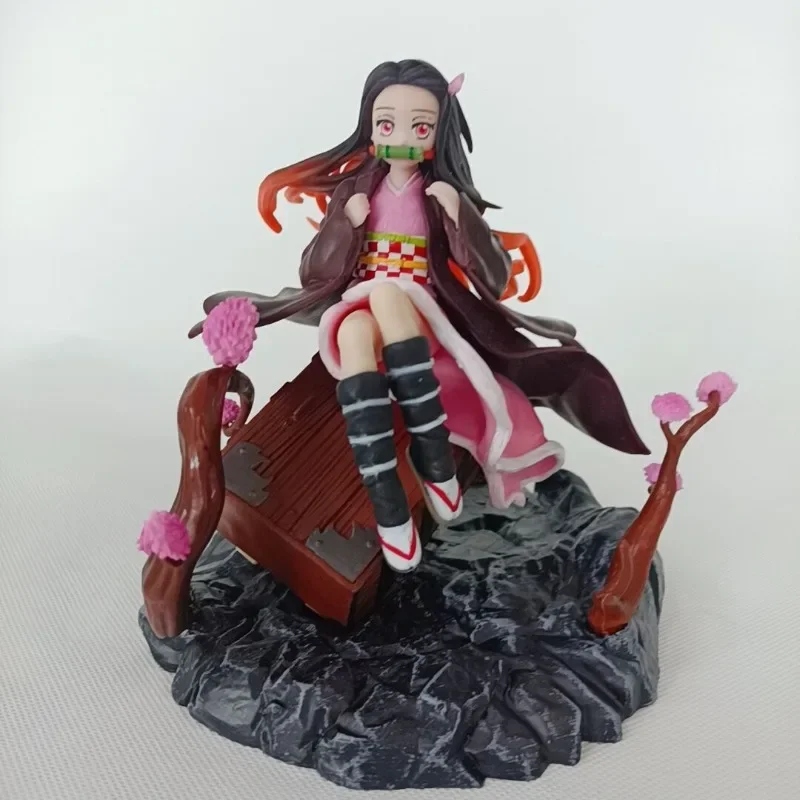 

Demon Slayer Anime Figure 16cm GK Kamado Nezuko PVC Action Figure Sitting Posture Nezuko Collectible Model Doll Toy for Kid Gift