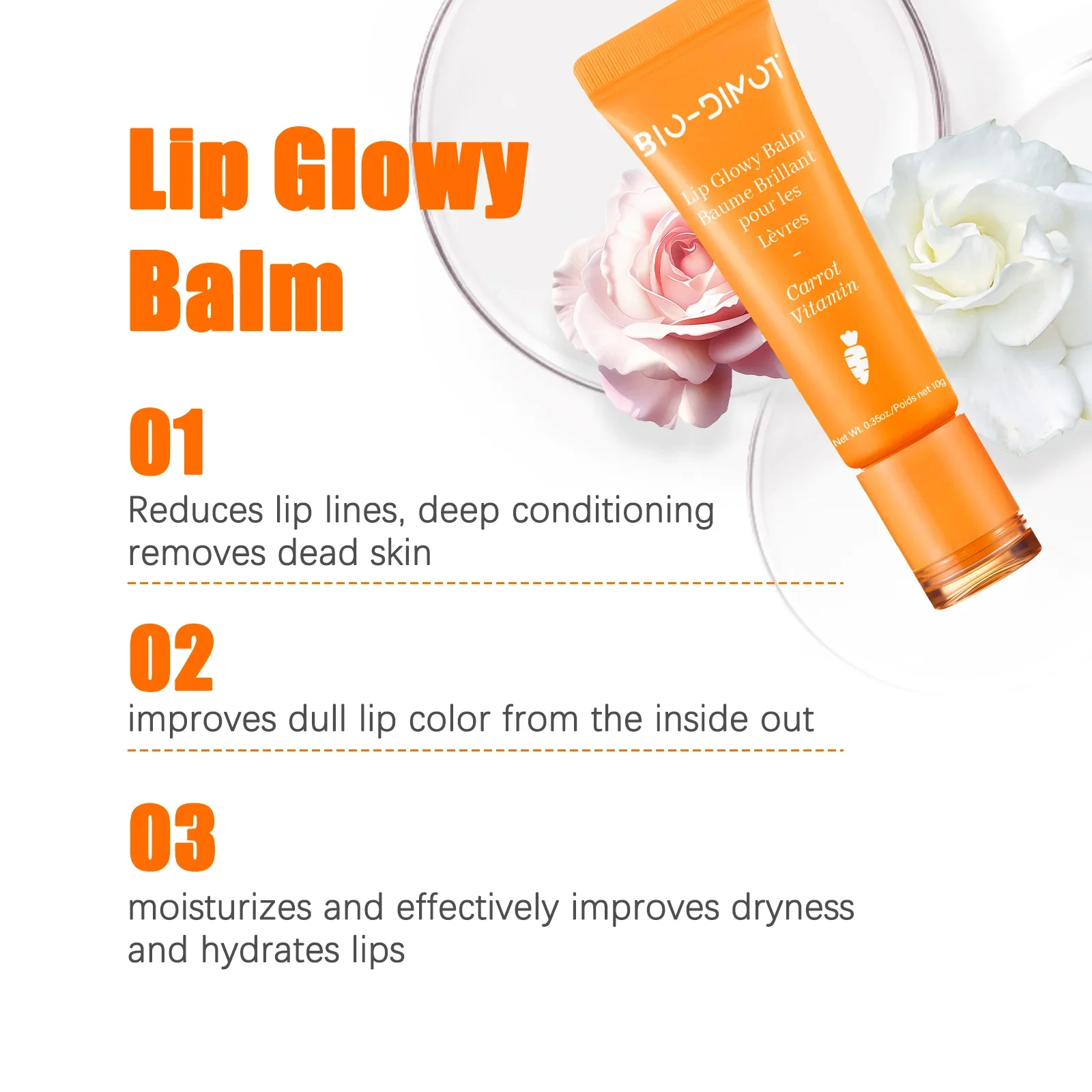 Esmalte de labios hidratante, aceite de enriquecimiento de labios de gelatina, elimina la línea, duradero, agua ligera, vidrio, aceite de labios, suero de protección, brillo de labios