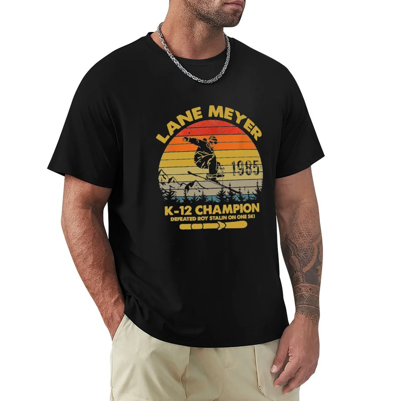 Lane meyer K-12 Vintage Retro T-Shirt Mechanic Work Tee Shirt