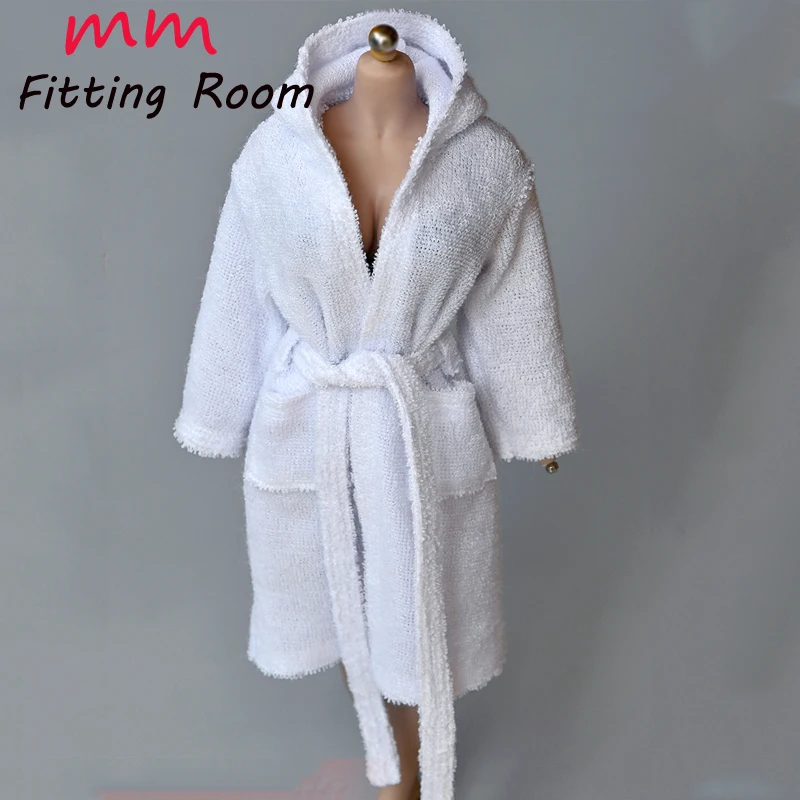 

1/6 Scale female dolls clothes White bathrobe fit 12'' TBLeague JIAOU DOLL action figure