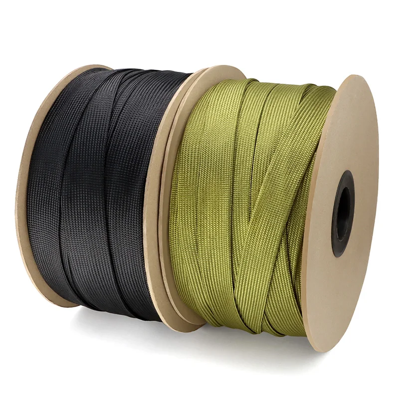 2/5/10M Polyamide Braided Cable Sleeve 2.5mm~60mm High Density Insulated Sheath Flame Retardant Protection Wire Sleeve Wrap