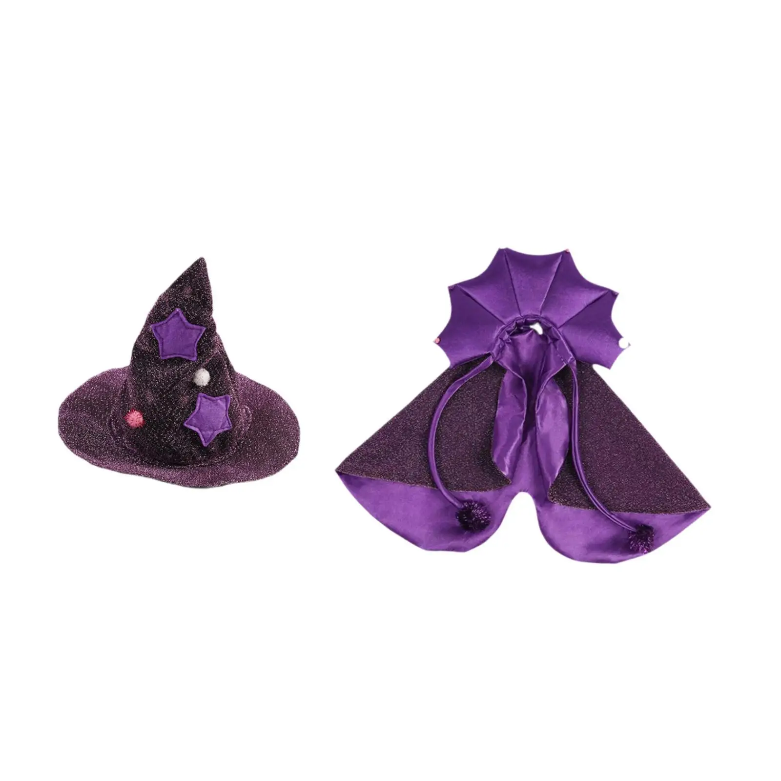 Pet Halloween Costume Witch Cosplay Dress up Clothes Pet Cape Dog Devil Costume for Carnival Holiday Photo Props Party Supplies