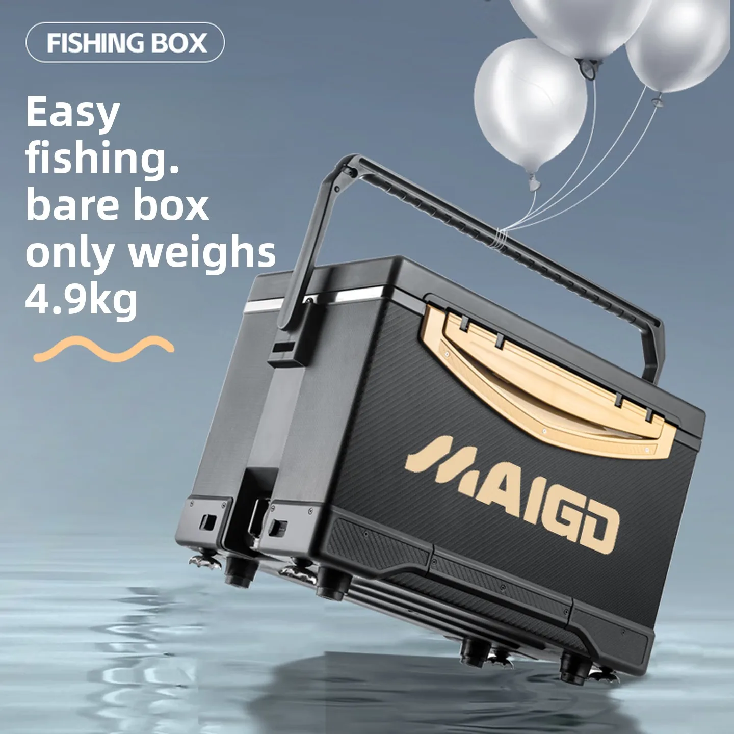 29L Insulated Fishing Tackle Box Seat Ultralight Adjustable Legs 5 Piece Set No Assembly Scratch Resistant Outdoor 낚시 박스