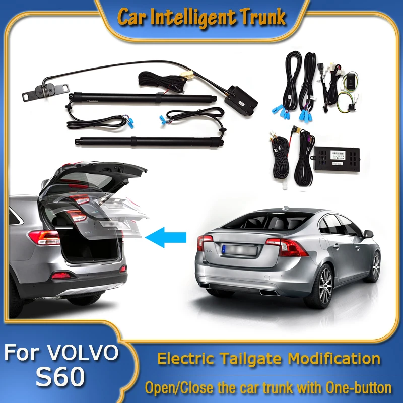 For VOLVO S60 D5 2010~2018 Car Power Trunk Opening Smart Electric Suction Tailgate Intelligent Tail Gate Lift Strut Modification