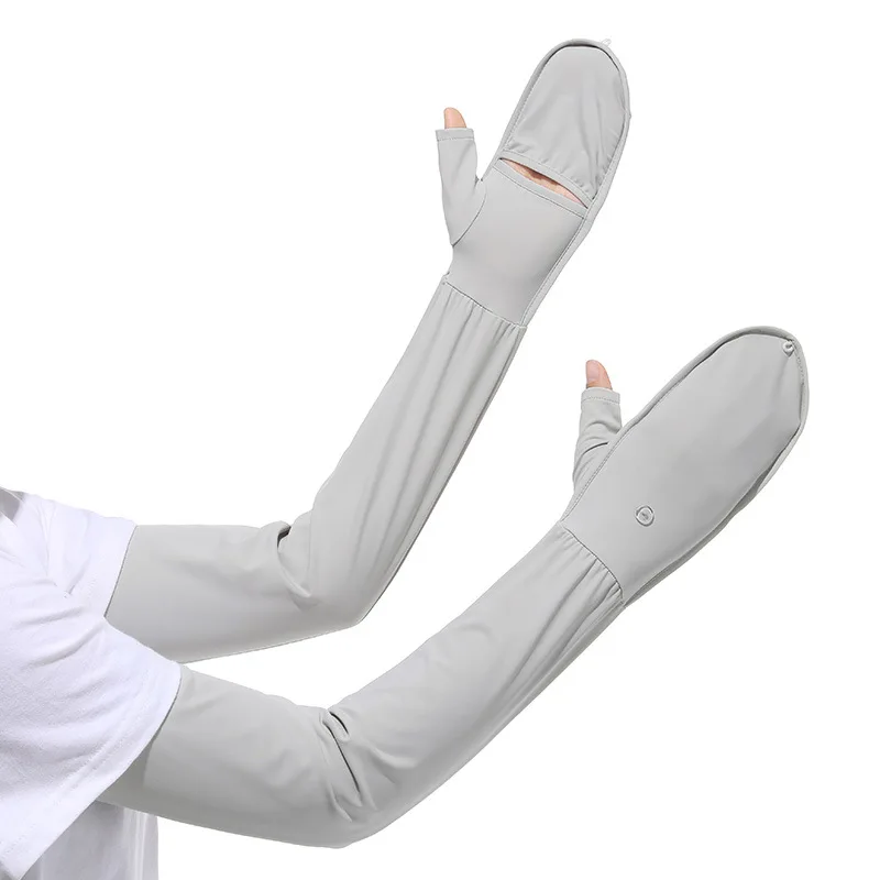 

ZML outdoor riding anti-ultraviolet ice sleeves extended ice feeling anti-ultraviolet ice sleeves women