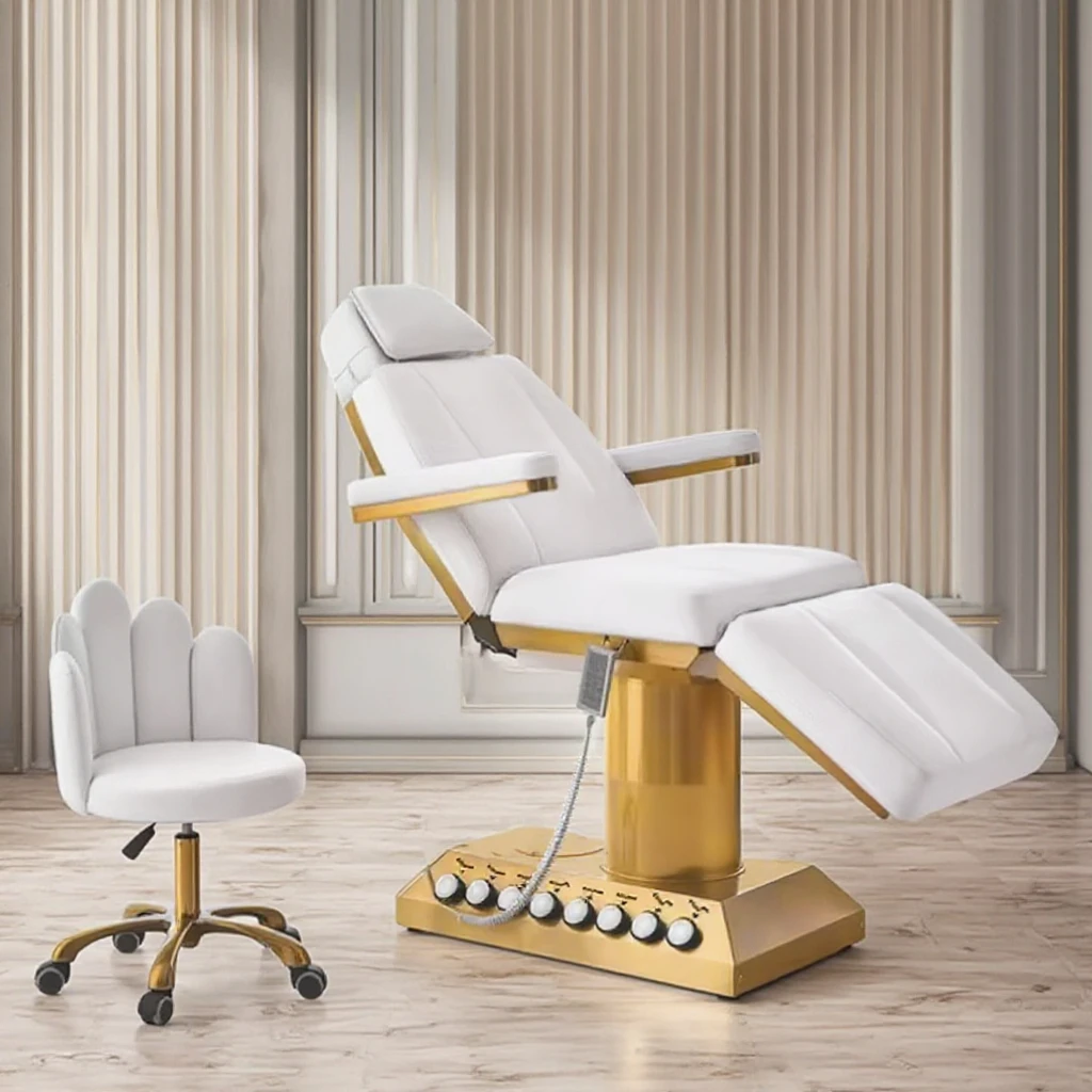 

Electric Facial Beauty Bed Luxury Cosmetic Chair Beauty Salon Bed Multifunction Massage Outdoor Furniture Spa Beauty Bed Salon