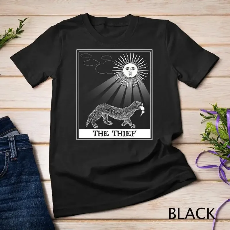 Pet Ferret Tee Funny Ferret Thief Tarot Cards Gift Unisex T shirt
