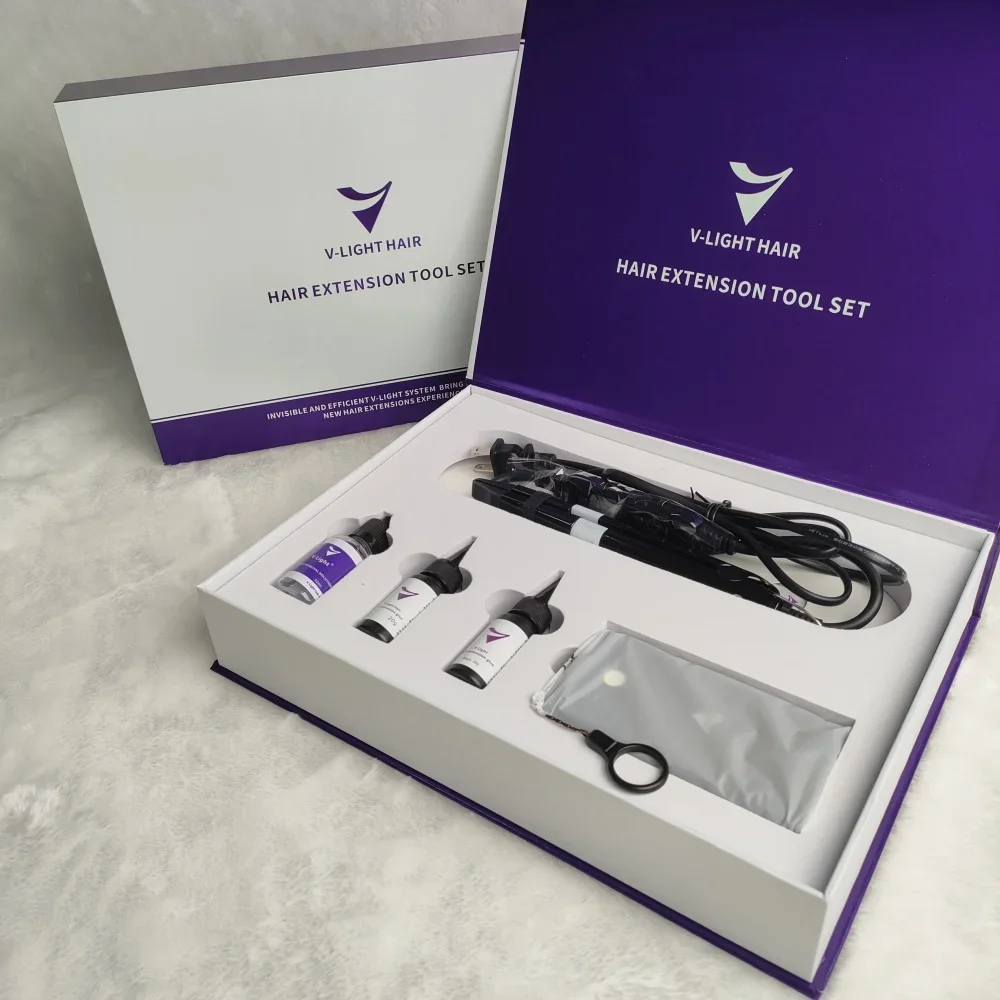 2024 New Arrival Supply V Light Technologys Hair Extensions Machine High-Tech Tool for Human Hair Extensions