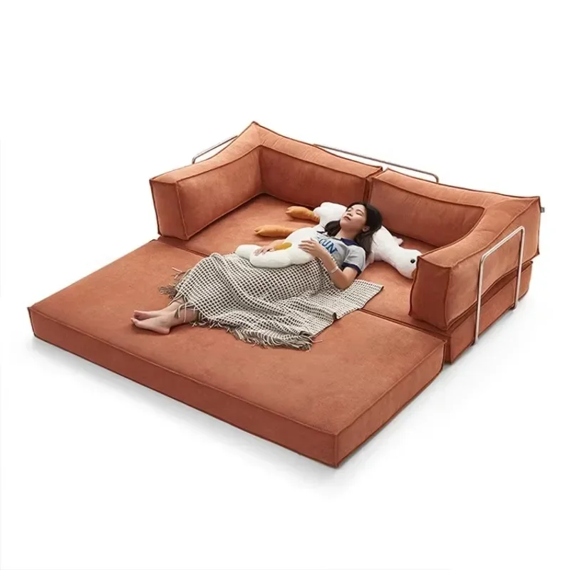 Living room sofas sponge compressed foam home furniture lounger sofa bed cover compression sofa bed