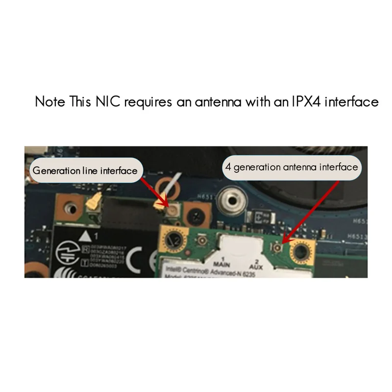 JABS-Broadcom チップ NIC BCM94360HMB ノートブック ギガビット AC1300M Bluetooth 4.0 ワイヤレス NIC PCI-E インターフェイス NIC