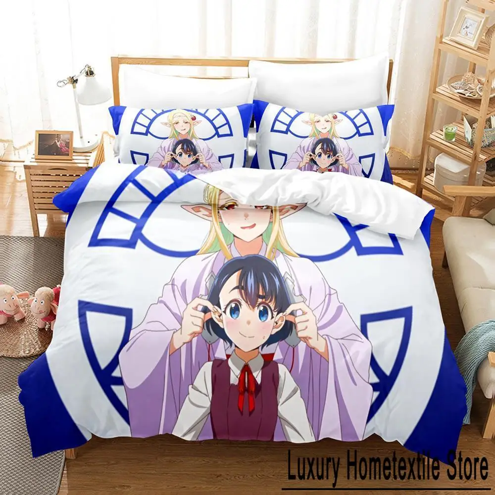 Koito Koganei & Elda Bedding Set Single Twin Full Queen King Size Bed Set Adult Kid Bedroom Duvet cover Sets Anime Bed Sheet Set