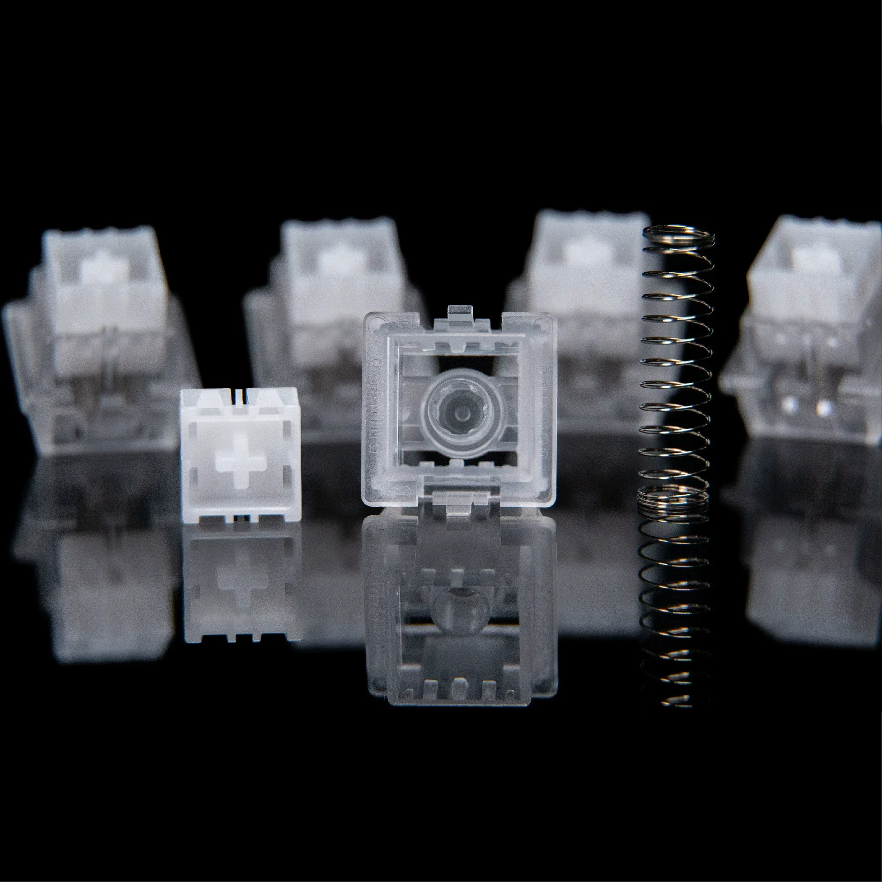 JKDK Mount Tai GT Magnetic Switch 9.35mm Ultra-Stable Stem 0.005RT Precision RGB Frosted Housing 22mm Spring for Gaming & Typing