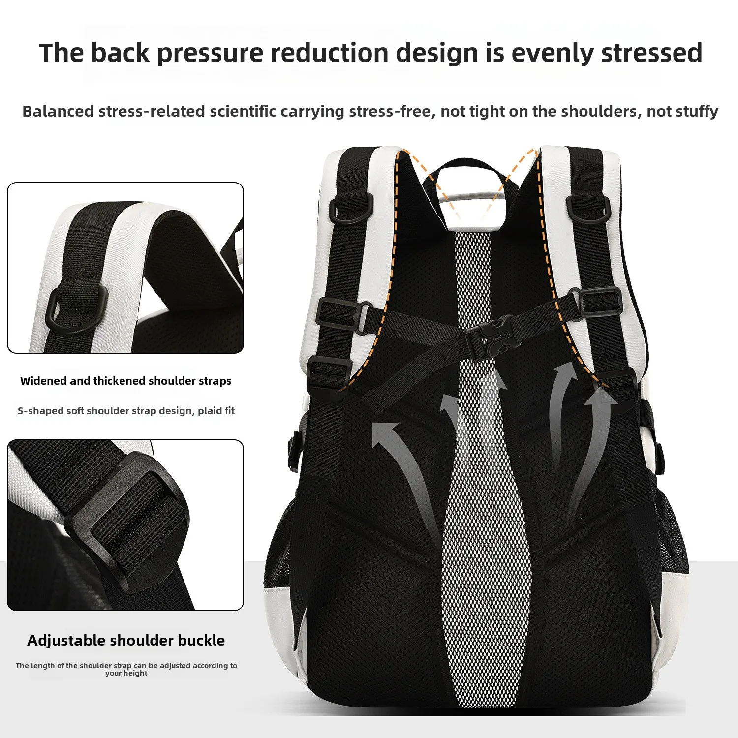 Mochila escolar para adolescentes para niños y niñas, mochila grande y fresca para estudiantes con muchos bolsillos, mochilas para escuela secundaria universitaria