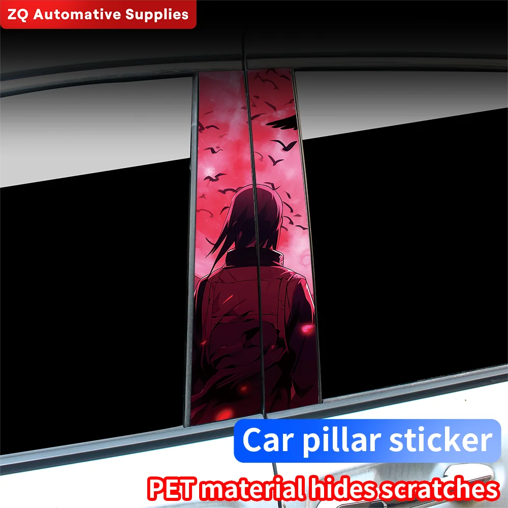 Itachi Uchiha Car Stickers Auto B Pillar Waterproof Funny Decoration Cover Scratches Sunscreen Car Doors Pillar Vinyl Decals