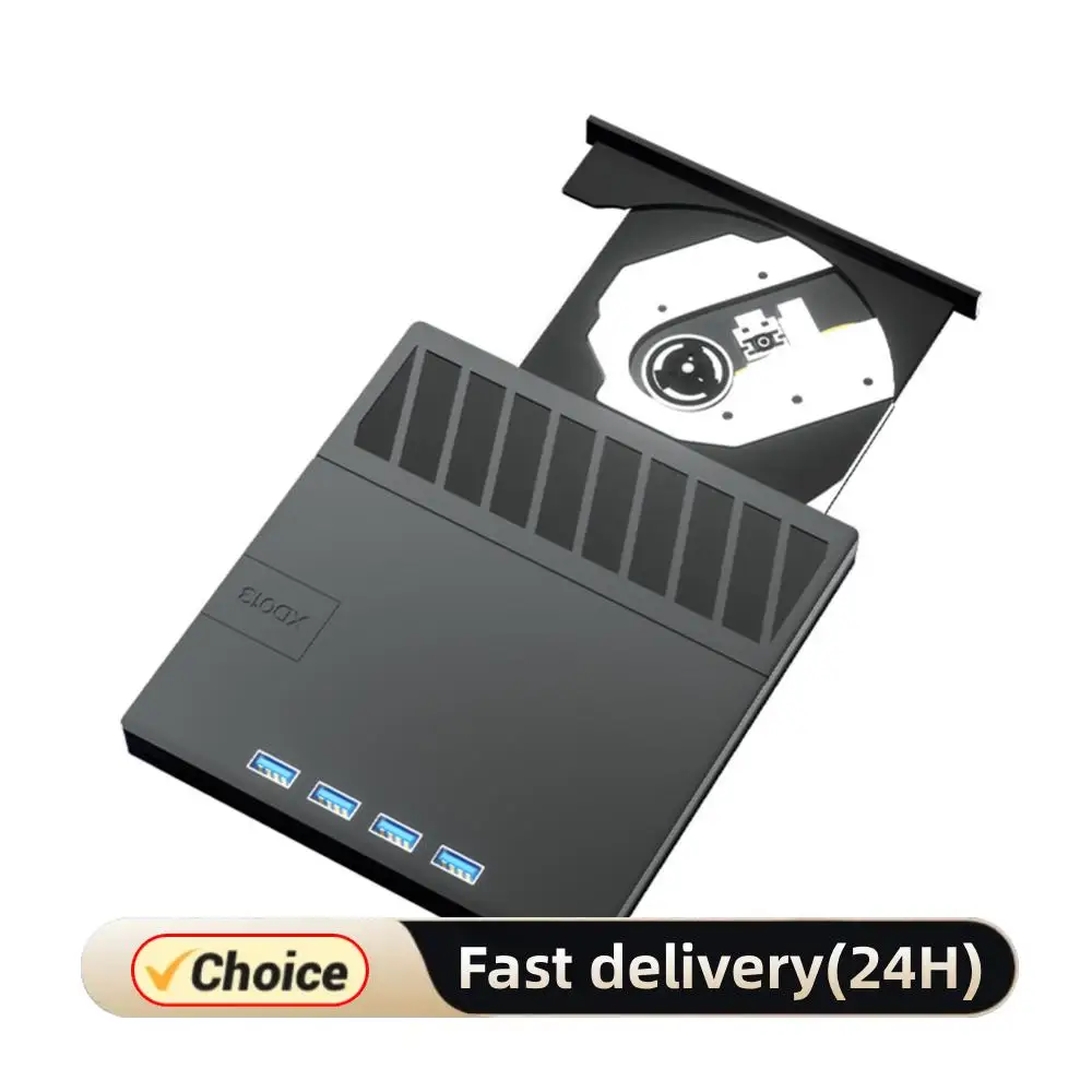 

7 in 1 USB 3.0 Type C External CD DVD RW Optical Drive with SD/TF Port Portable CD DVD Player Multi-Function Drive for Laptop PC