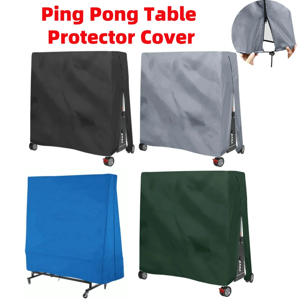 Ping Pong Table Cover Heavy Duty Oxford Cover For Indoor Outdoor Ping Pong Table Storage Cover Table Tennis Sheet Rust Cover