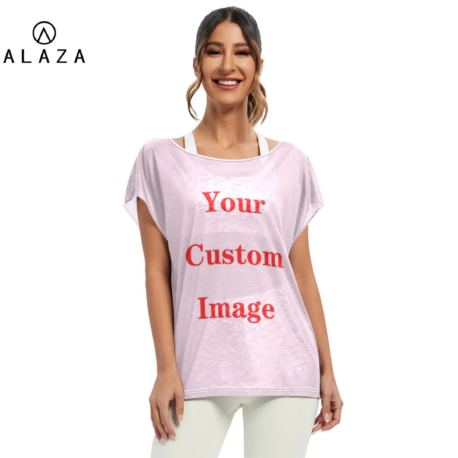 بلوزات أنيقة للصيف قمصان بأكمام تشبه جناح الخفّاش للسيدات قمصان نسائية ملابس كورية 2022 نمط مخصص جديد