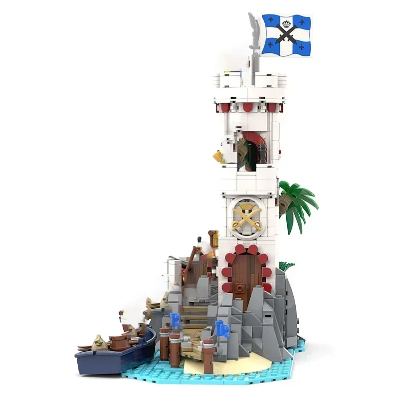 

Moc Building Bricks Medieval Castle Model Saber Island 2023 Technology Modular Blocks Gifts Toys For Children DIY Sets Assembly