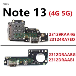 For Xiaomi Redmi Note 13 4G 5G USB Charging Board Dock Port Connector Flex Cable Repair Parts Replacement Note13