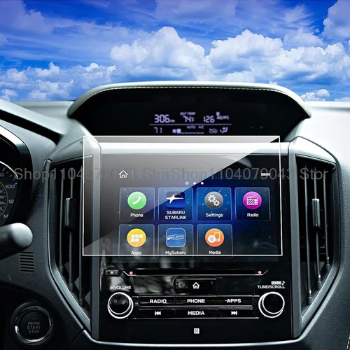Imagen 2 del producto Película protectora de pantalla de vidrio templado para Subaru Forester 2019-2024, accesorios de película antiarañazos para navegación GPS de radio de coche de 8 pulgadas