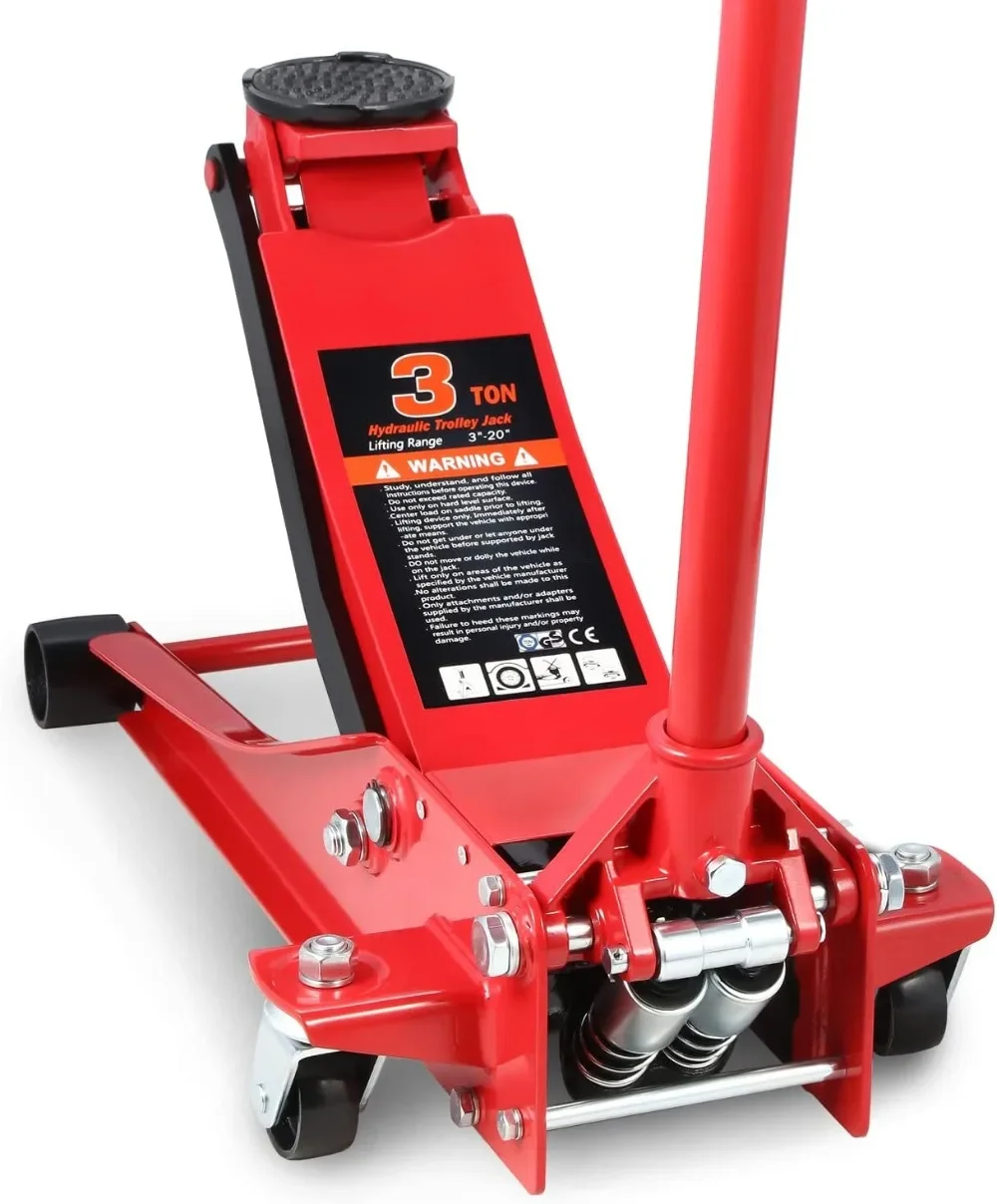 Low Profile Hydraulic Trolley Service/Floor Jack 4 Ton Capacity Lifting Range Blue TOOL