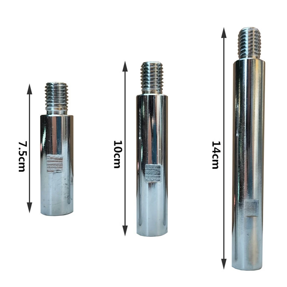 ABJT 6Pc M14 Thread Angle Grinder Extension Connecting Rod Alloy Extender Shaft Set Accessories for Rotary Polisher