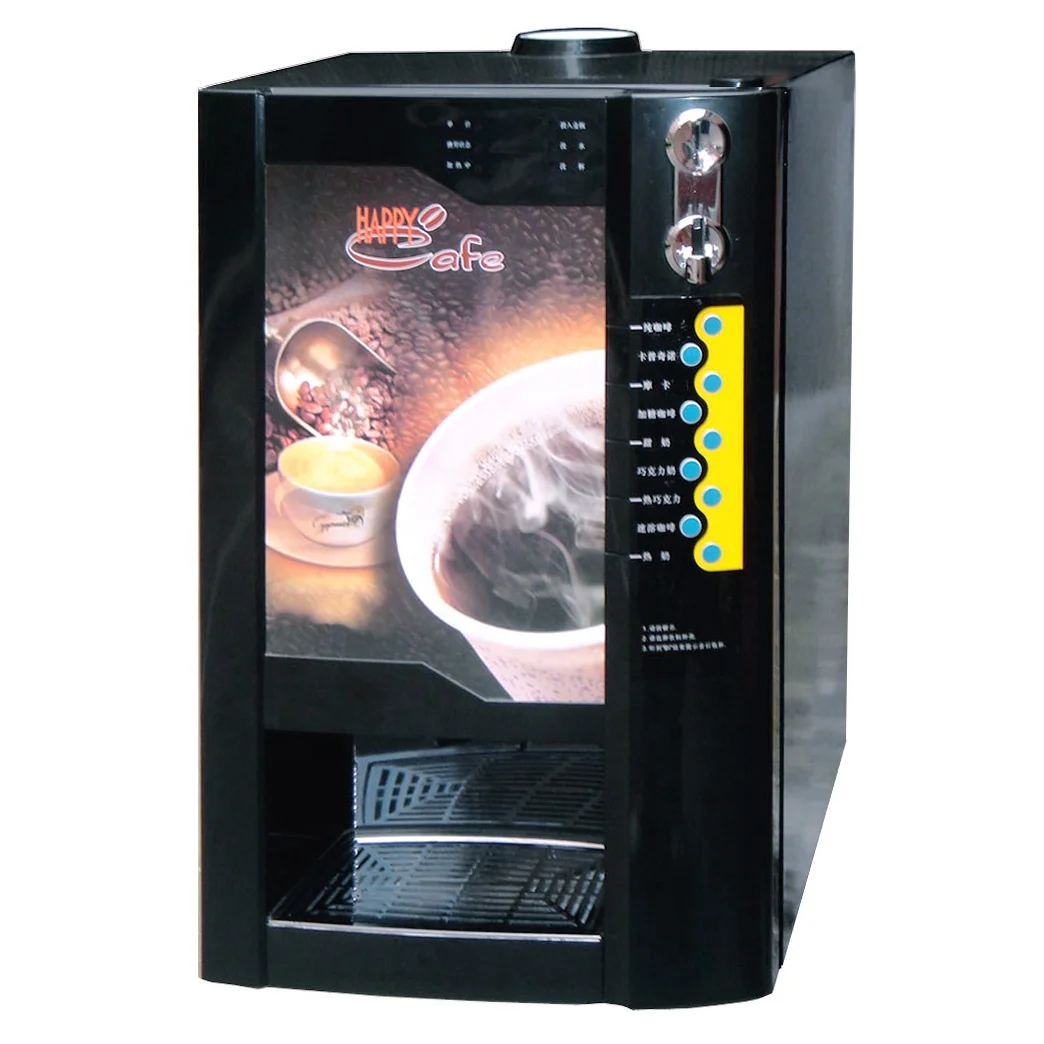 2026 9-Selection Bill/Coin Operated Instant Powder Coffee Vending Machine (HV301M4)