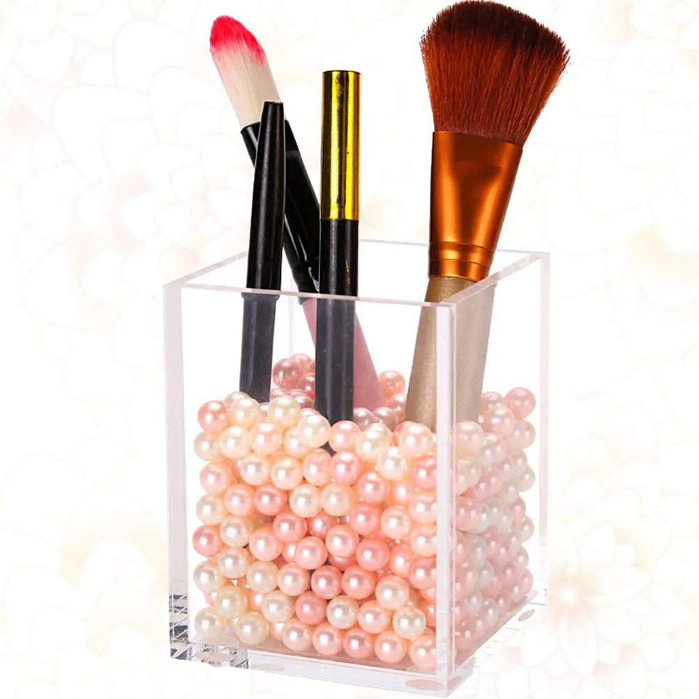 

Pencil Pots Stand for Pens Holder Case Office Pencils Storage Box Acrylic Desk Organizer Desktop Makeup Tool