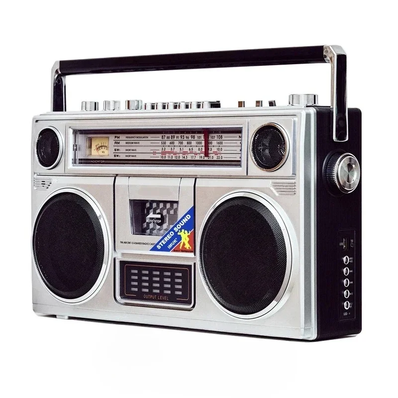 Retro Full-band Bluetooth Speaker Radio volks Cassette Player Recorder Multi-support TF Card/USB Function Bluetooth Connect