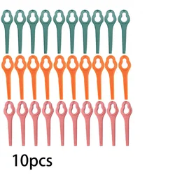 10Pcs Plastic Blades Replacement For Aldi Ferrex FAR 20-1 20V/40V Cordless Grass Trimmer Lawn Mower Blades Garden Tool Parts