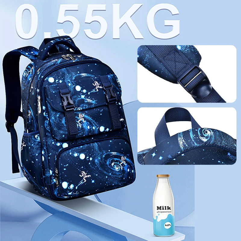 Comfort Spinal Support Ergonomic Backpack, for Primary Secondary Kids Bookbags Boys Lightweight bag