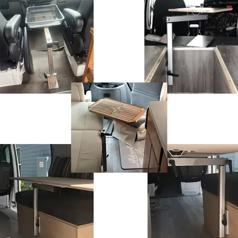 Indoor kit, camper RV table legs, suitable for caravans, recreational vehicles, campers, van accessories, travel trailer rear