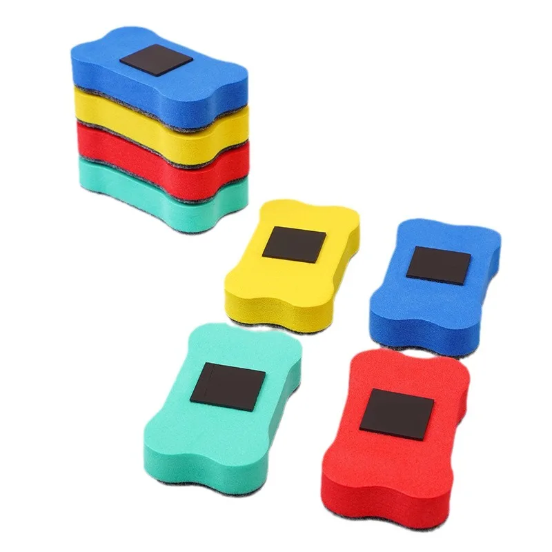 5 Pcs Customized EVA School Dry-Erase Whiteboard Eraser Magnetic Fiber With High Visibility