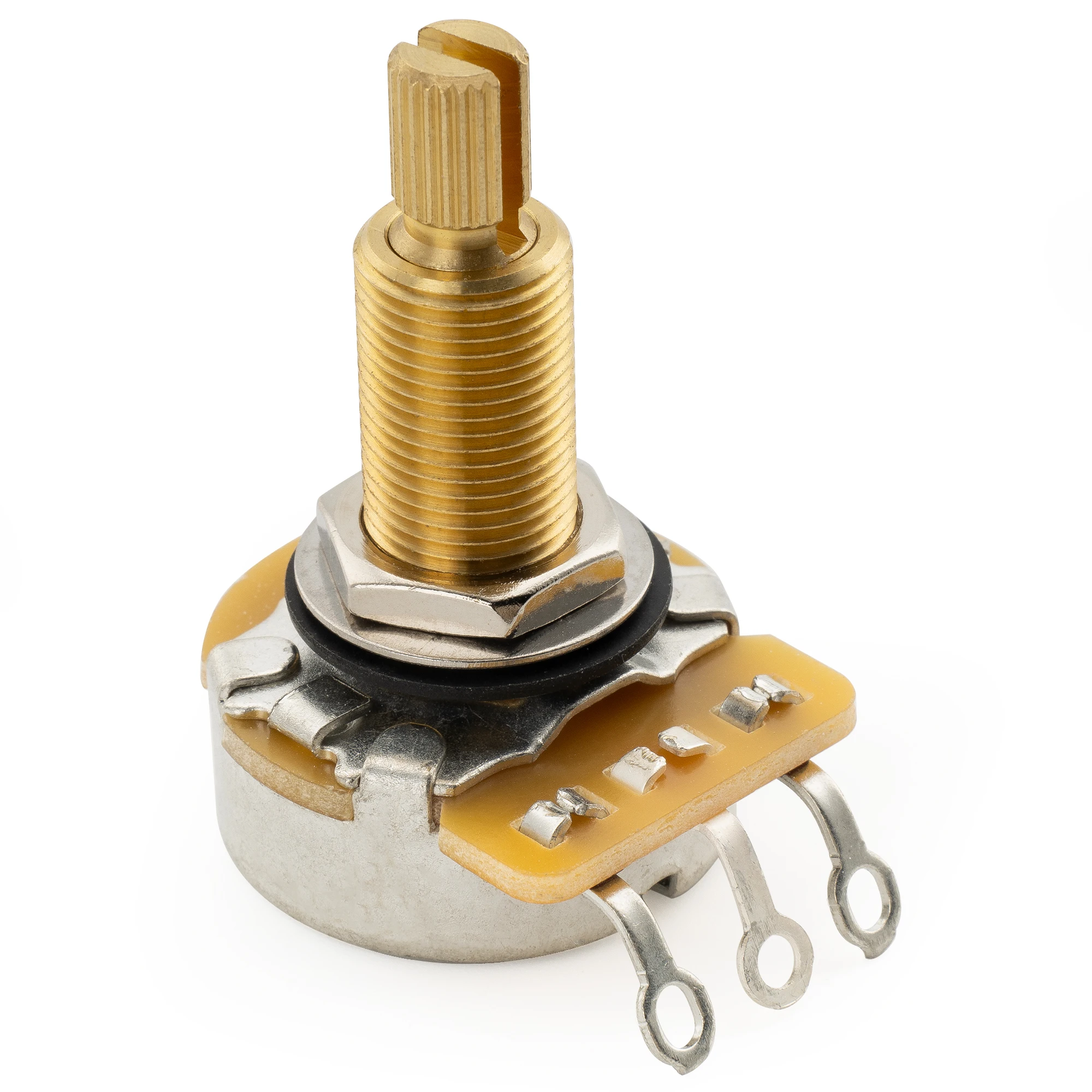 CTS 450G A500K/B500K Pot Brass Standard/Long Split Shaft 10% Audio Taper/Linear Taper Potentiometer for Electric Guitar Bass