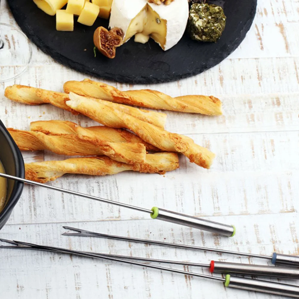 

9pcs Stainless Steel Barbecue Forks Durable Roasting Sticks Hot Dog Portable Camping BBQ Tools Sausage Skewers