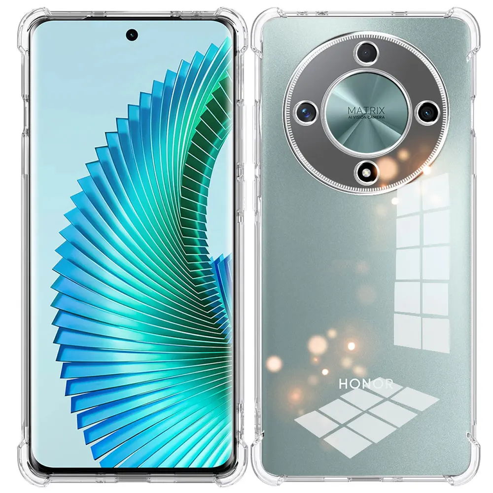 For Honor X9b X9A 5G Shockproof Airbag TPU Phone Case For Honor X9 5G 4G Transparent Soft Silicone Back Cover Protector Fundas
