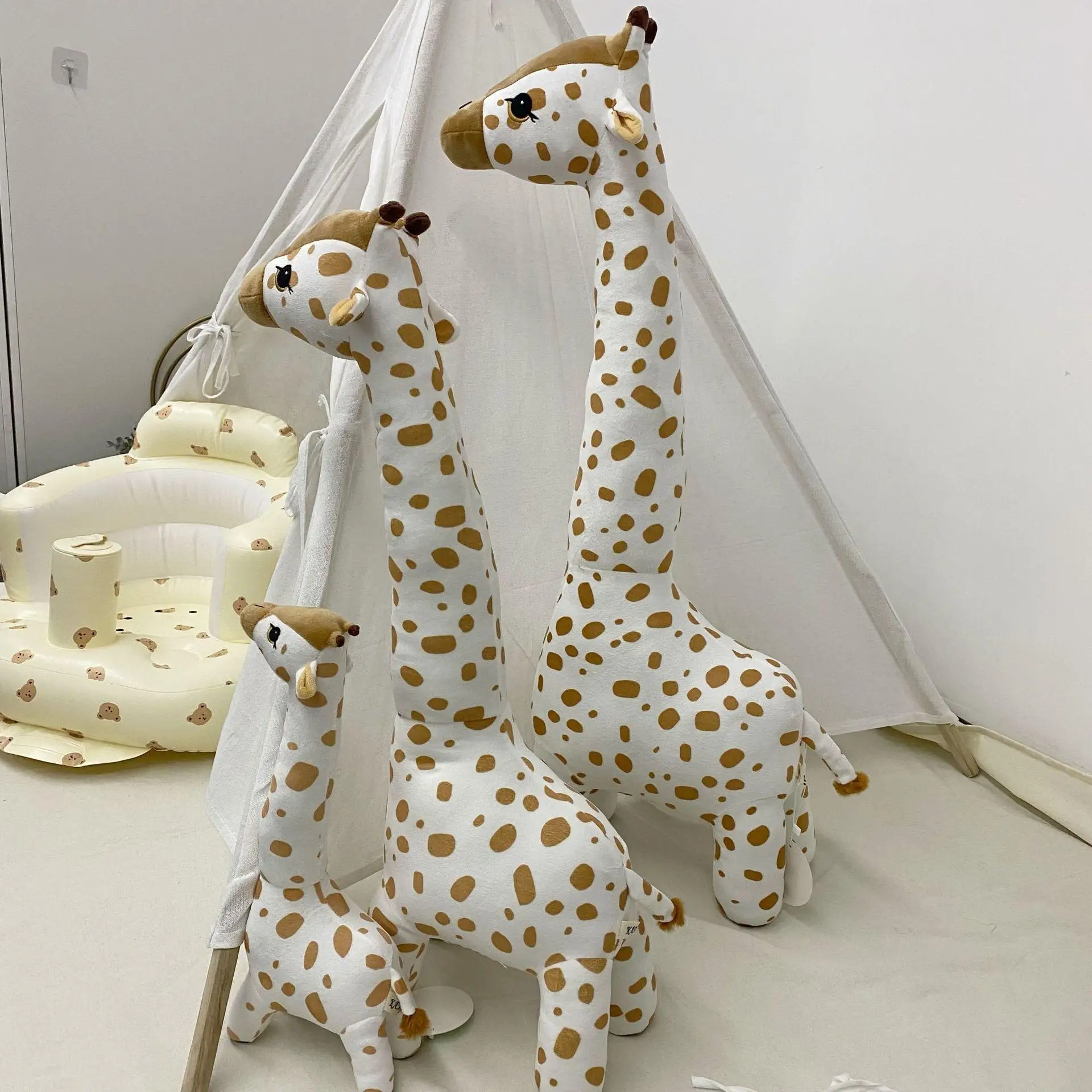 Popular Giraffe Doll Children's Cartoon Giraffe Doll Sleeping Doll Doll Plush Toy Baby Pillow