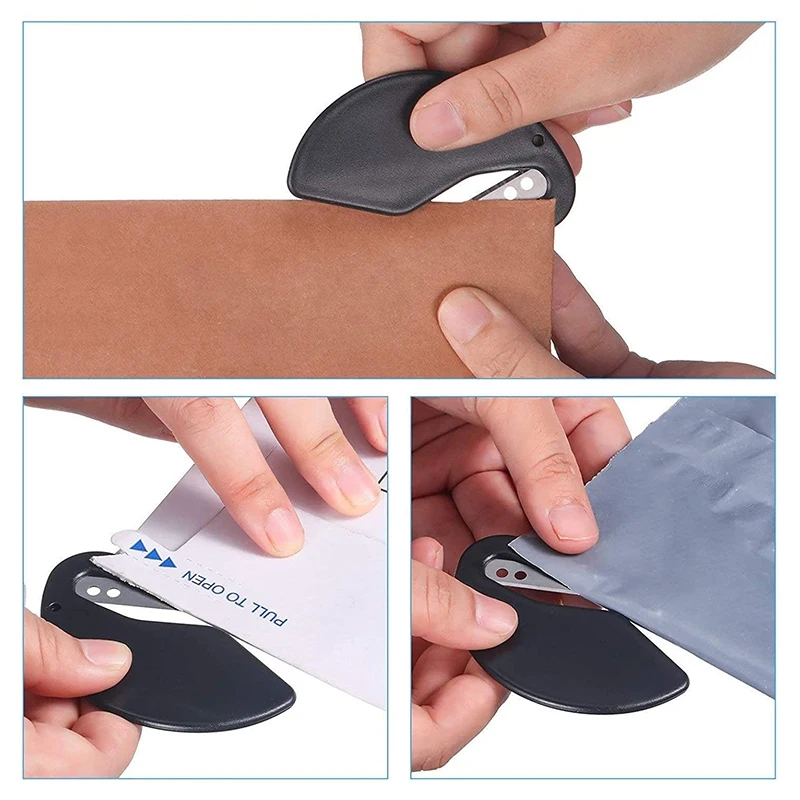 A06M-Letter Opener Envelope Cutter Mail with Blade Paper Knife Letter Opener Film Cutter Mattress Unpacker Rope Cutter 3Pcs