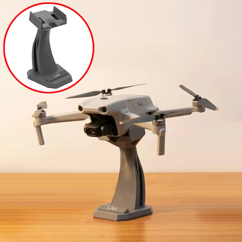 1PCS For DJI Lito 1/X1 FPV RC Drone PETG Desktop Display Stand U-Slot Precision Fit Zero-Occlusion Tabletop Showcase Bracket