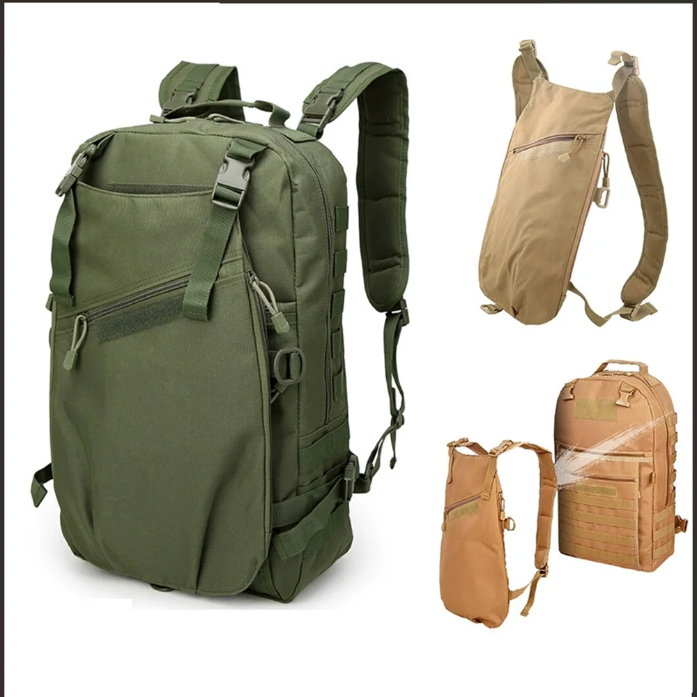 

New style 40L Outdoor Backpack Waterproof Camo Camping Hiking Rucksack Large Wear-Resistant Sports Bag with Pouch