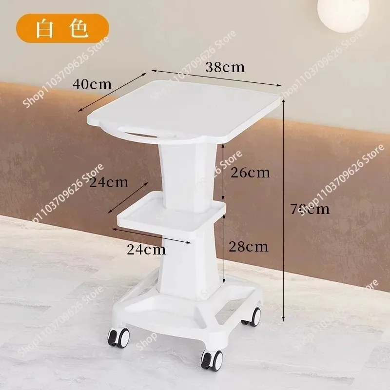 Beauty Instrument Trolley, Thickened Multi Layer Mobile Storage Stand With Special Base For Desktop Small Bubble Facial Machine