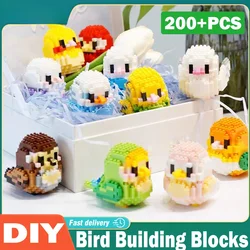 Birds Building Blocks Bricks Series Mini 3D DIY Animal Cockatiel Fly Model Construction Cartoon Toys for Kids Christmas Gifts